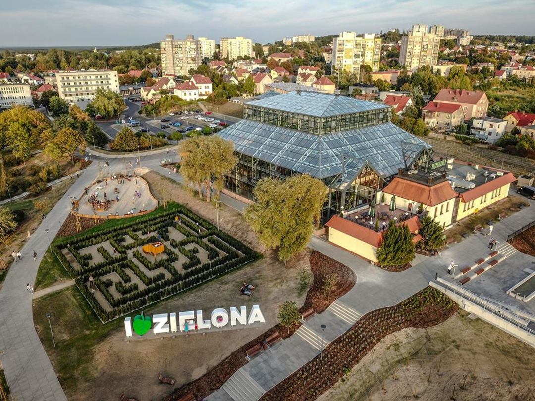 Mapa dojazdu | Palmiarnia Zielonogórska i Park Winny