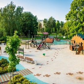 Plac zabaw Olkówek - Park Jurajski Warszawa zdjęcie 9