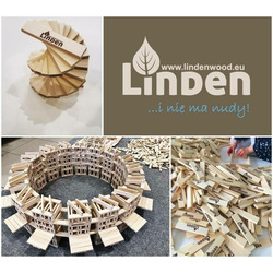 Small linden drewniane klocki