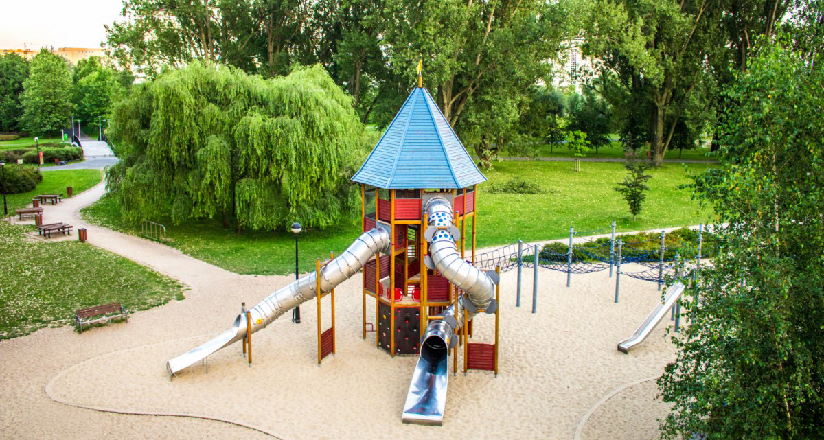 Plac Zabaw dla dzieci Warszawa Park Kępa Potocka
