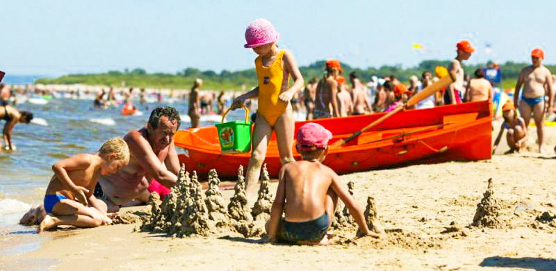 atrakcje dla dzieci na plaży w Świnoujściu