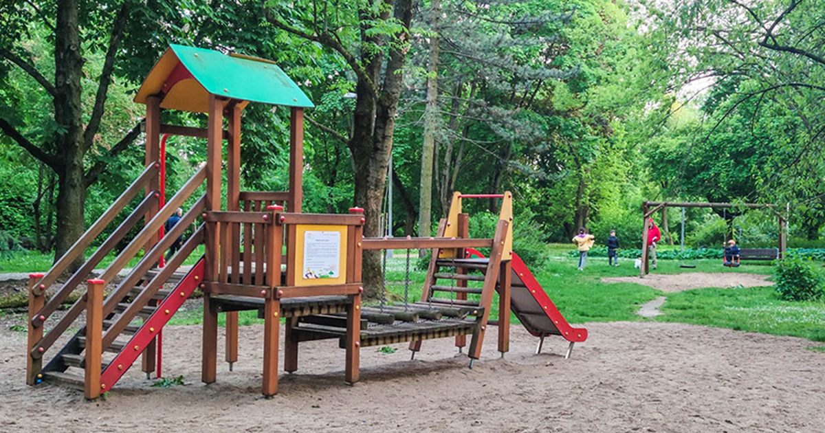 Plac zabaw w Parku Centralnym Białystok